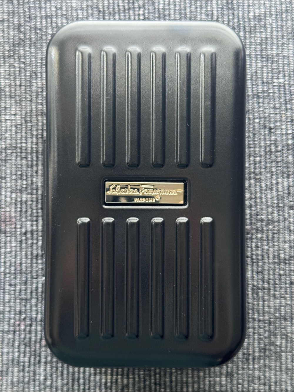 Salvatore Ferragamo x EVA Air Travel Zip Case Black Silver